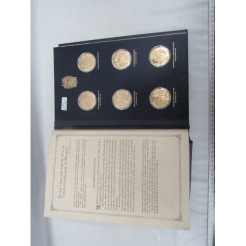 213 - Winston Chuchill Gilt Silver coin set  of 24