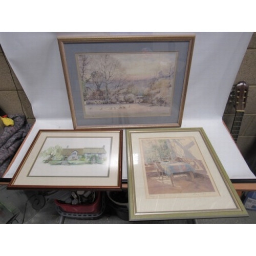 529 - 3 Framed pictures