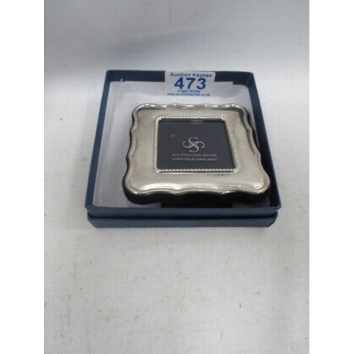 473 - Carrs little Silver photo frame