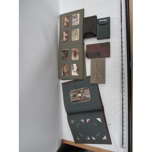 475 - 2 photo albums, postcard books & film negative books