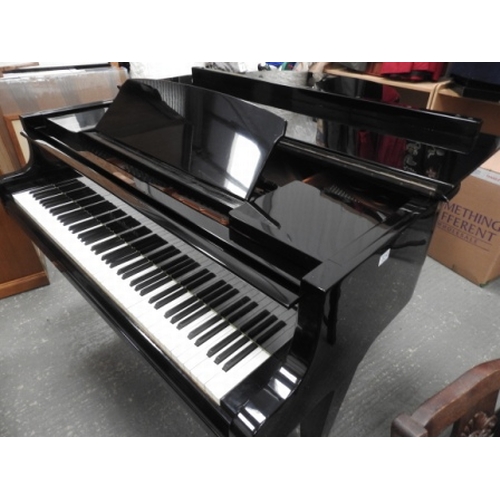 334 - Bosendorfer baby grand piano model 170.
Some cracking to lacquer finish. Viewing advised. Handmade i... 