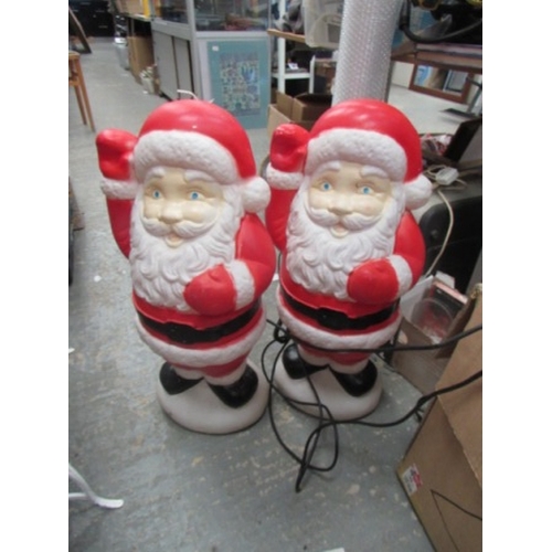 138 - 2 Father Christmas lights