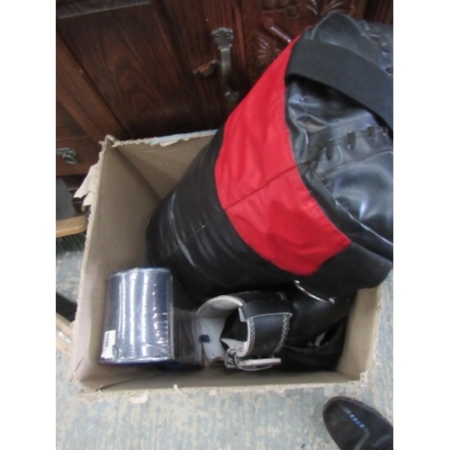 29 - Punch Bag Boxing gloves and belt