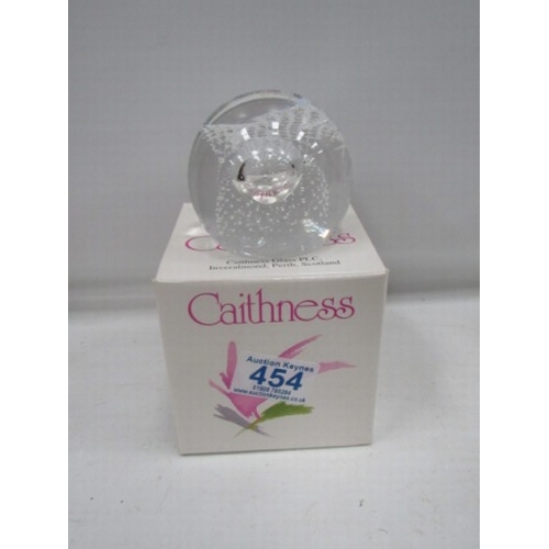 Large Ltd Ed Caithness Paperweight with stand