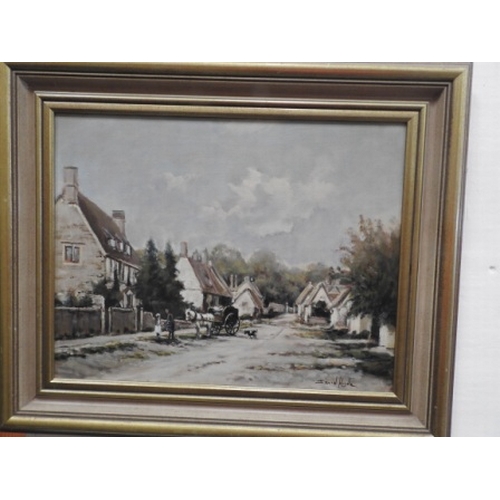 481 - Oil on board, Weston Underwood ( Turn of the century) by David Hyde