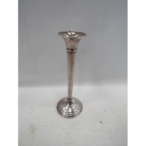 253 - Sterling silver bud vase