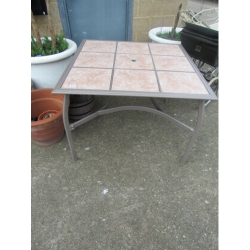 412 - Tiled Garden table