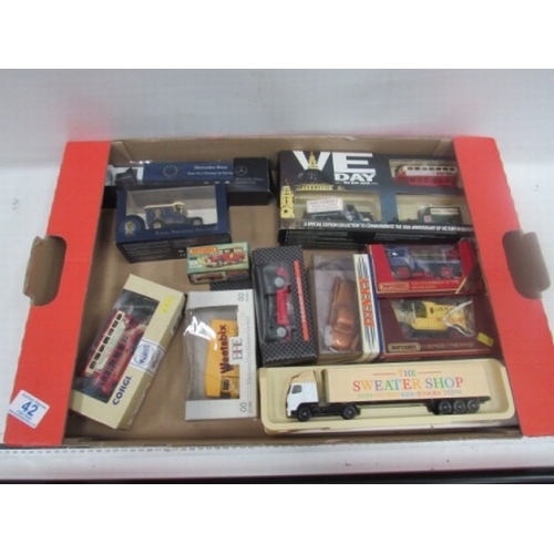 42 - Box of model cars