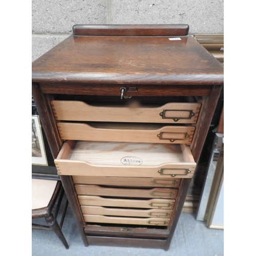 337 - Abbess tambour front cabinet