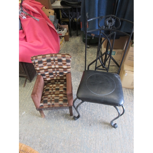 342 - dining chair and childs chair