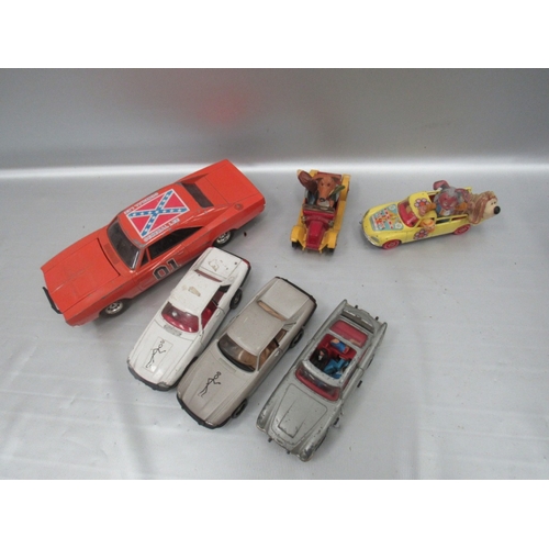 144 - Die Cast CorgiCars , saint, J.Bond, magic Roundabout etc