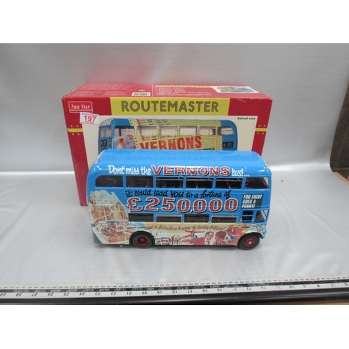 197 - sun Star Routemaster 1:24 Scale bus Boxed