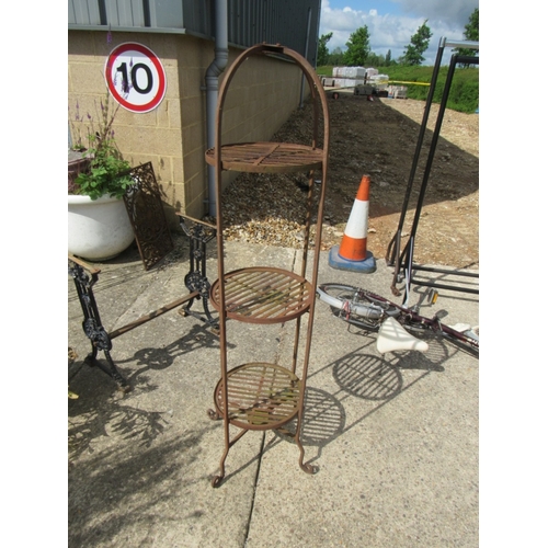 315 - Cast iron plant stand