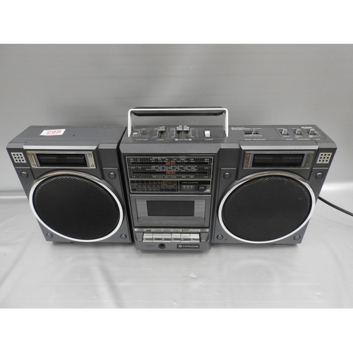 299 - Hitachi radio/cassette with detachable speaker