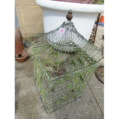 320 - Bird cage plant holder