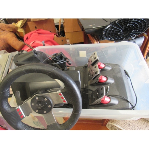 375 - Logitech wheel and pedals