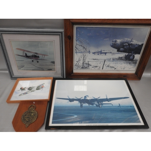 429 - Aircraft pictures and plaque