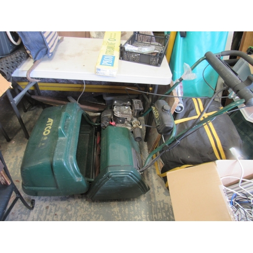 646 - Atco petrol mower with grass box. 20