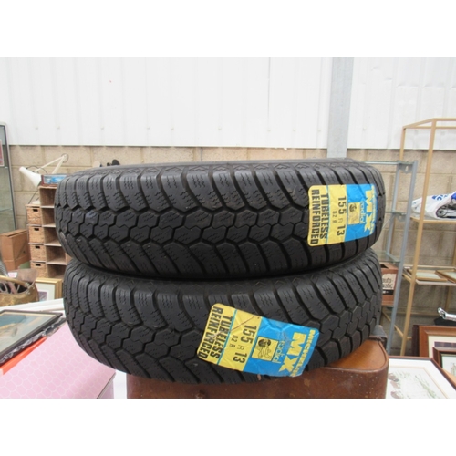 62 - 2x michelin MX 155R13 Radial Tyres