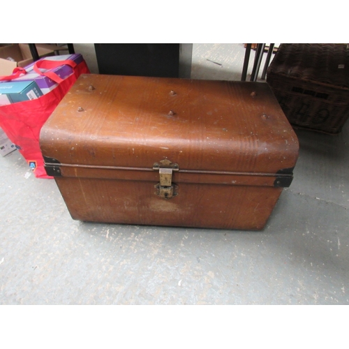 68 - old steel trunk