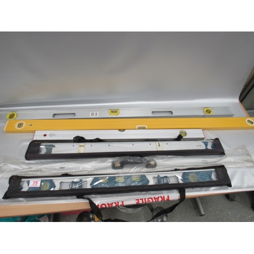 75 - QTY of spirit levels