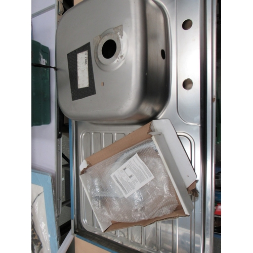 80 - new stainless steel sink + taps