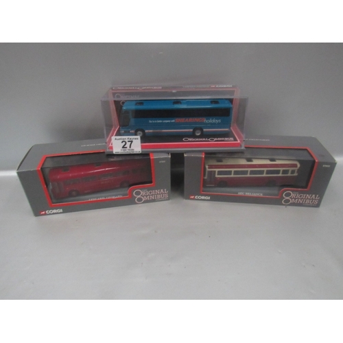 186 - 3 x Corgi Omnibus 1:76 boxed