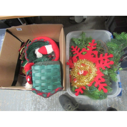 245 - 2 Boxes of Christmas items