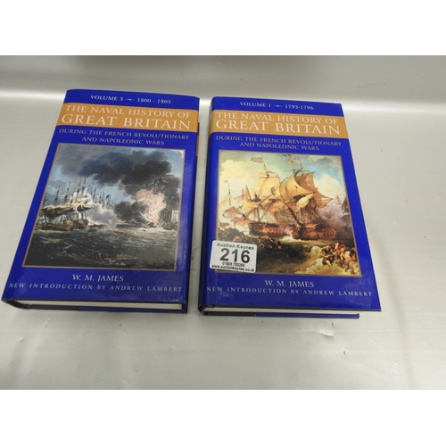 216 - The Naval History of Great Britain Vol 1 & 3