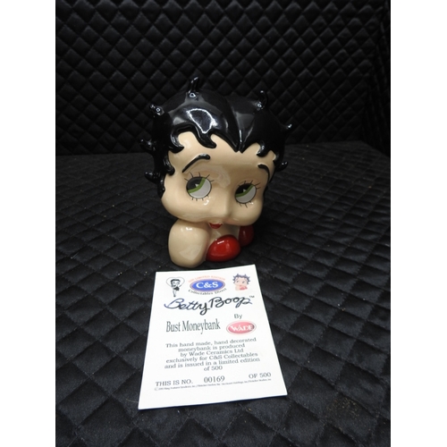 87 - Ltd Ed Wade Betty Boop money box