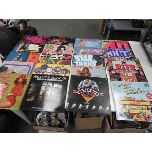 105 - 20 combilation vinyl records