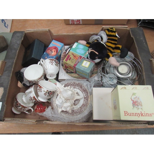 123 - Mixed crate of good china, incl. Doulton & Royal Worcester