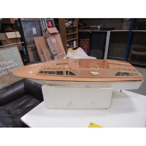 64 - Model wooden boat