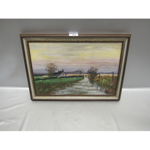 705 - Framed oil on board