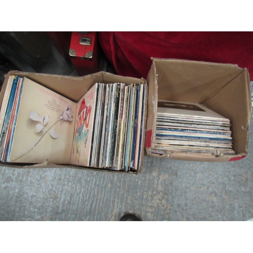 2 Boxes of vinyl lp records
