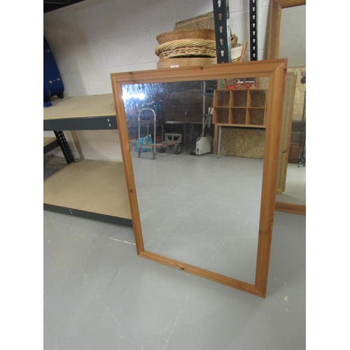248 - Pine framed mirror