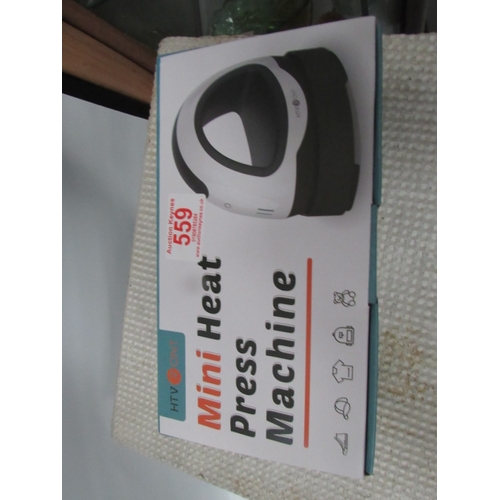 269 - HTVRONT mini heat press (unused)