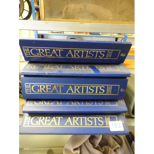 193 - Qty of 'The Great Artists' magazines