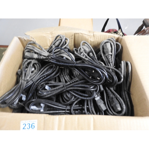 236 - Box of kettle leads