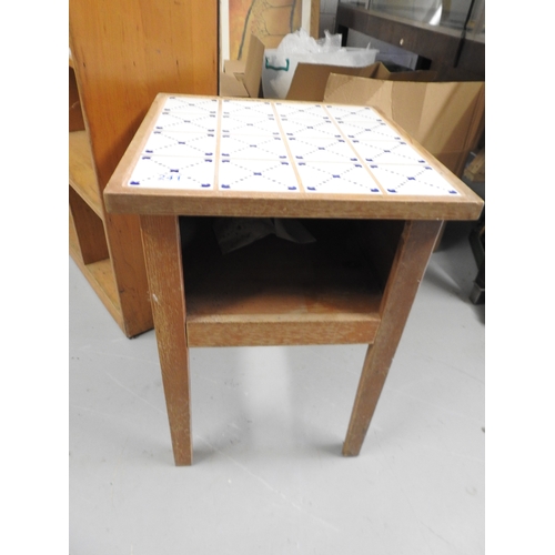 241 - Tile top hall table