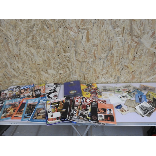 287 - Magazines + postcards etc