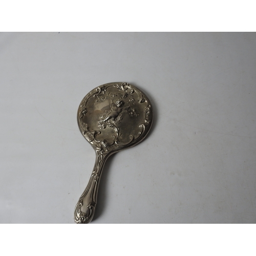 289 - Silver plated mirror