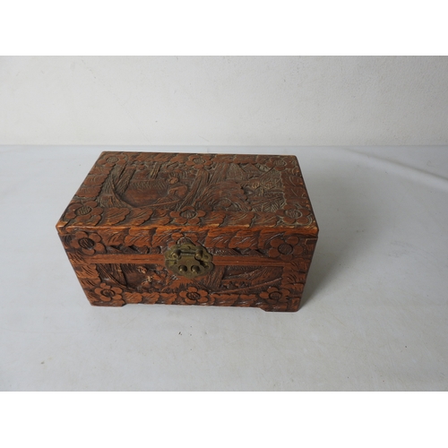 118 - Carved wooden box