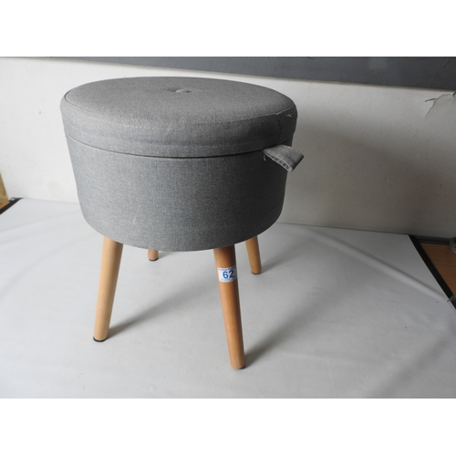 62 - Stool with storage