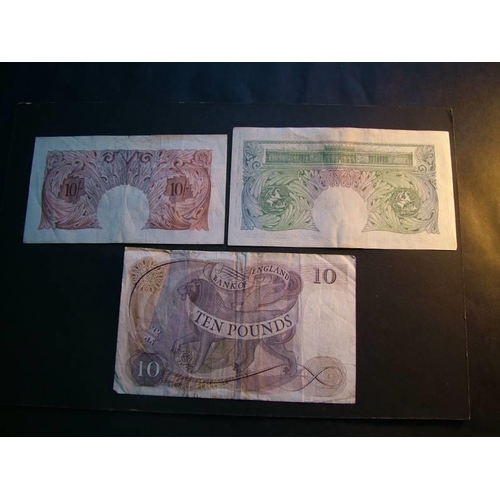 114 - Bank of England.  10/-, O’BRIEN, Dug.B271 (BE1f), pref. D15Y; £1, O’BRIEN, Dug.B273 (BE56i), pref. C... 