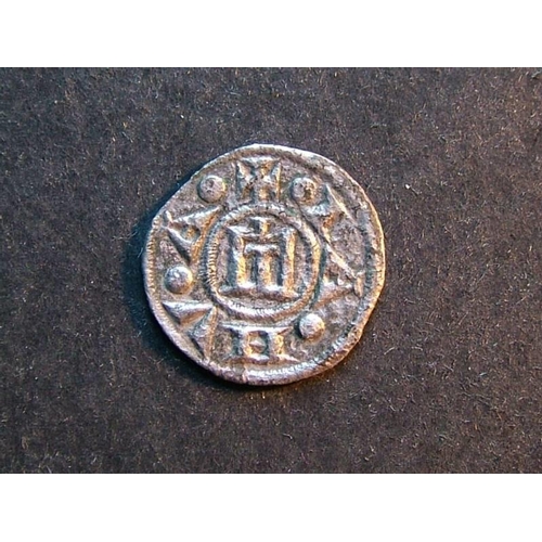 148 - ITALY.  Genoese Republic, Ar Denaro, 16mm, c.0.8g, of period Conrad I to Conrad III (1139-1339), +.I... 