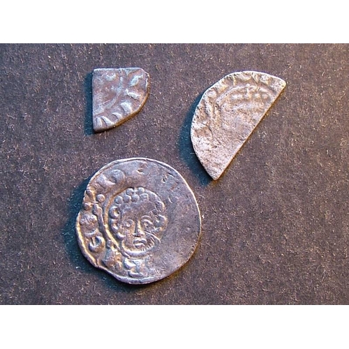 266 - Henry III (1216-1272).  Ar 1d, short cross, class 7, Canterbury mint, moneyer IOAN CHIC S-1356, GF, ... 