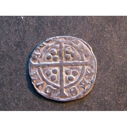 268 - Edward III (1327-1377).  Ar Penny, 4th coinage, pre-Treaty period, class G, +?DWARDVS. R?X.AnGLI, Du... 