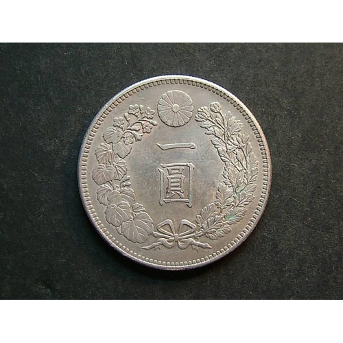 408 - JAPAN.  1 Yen, Meiji Year 27 (1894), Y-A25.3, GVF