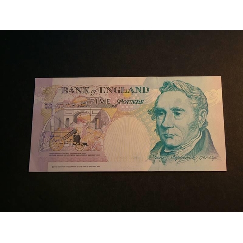 100 - £5, KENTFIELD, Dug.B362 (BE119b), First series, serial number R12 136954, ERROR: watermark shifted v... 